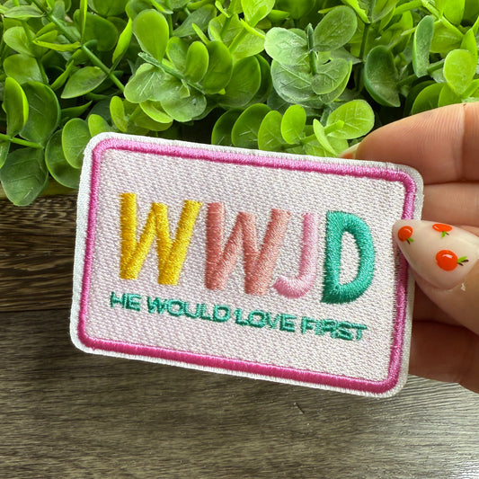 WWJD Embroidered Small Patches