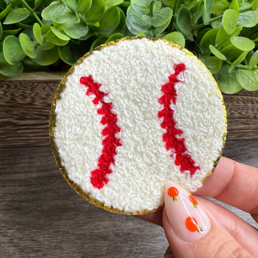 Baseball Chenille Small Patches