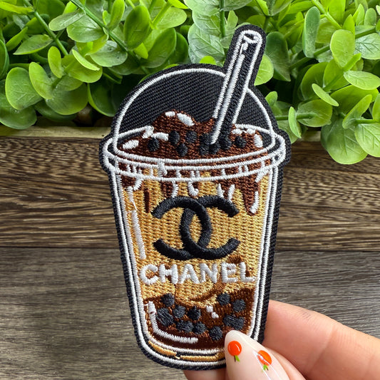 Fancy Coffee Embroidered Small Patches