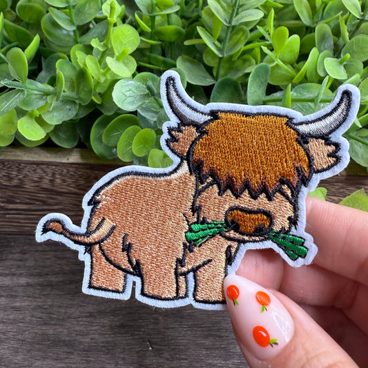 Cow Embroidered Small Patches