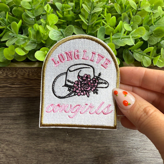 Long Live Cowgirls Embroidered Small Patches