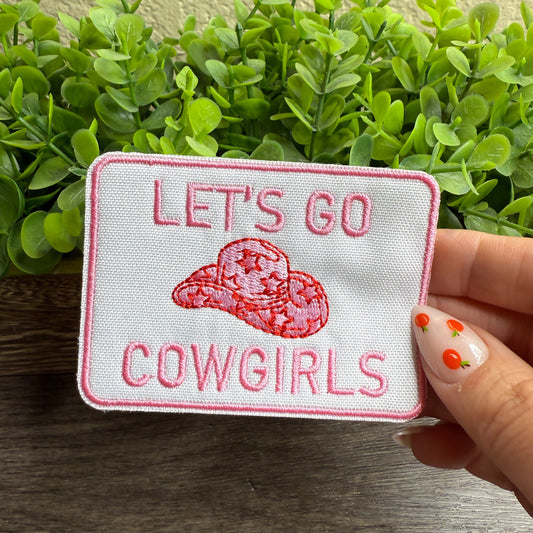 Let’s Go Cowgirls Embroidered Small Patches