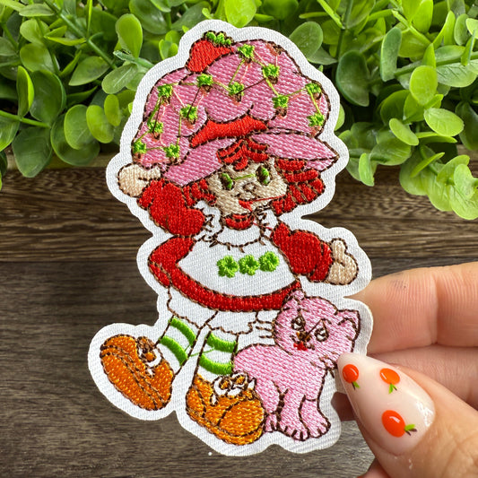 Strawberry Girl Embroidered Small Patches