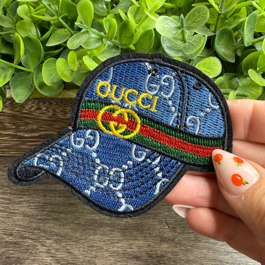 Blue Cap Embroidered Small Patches