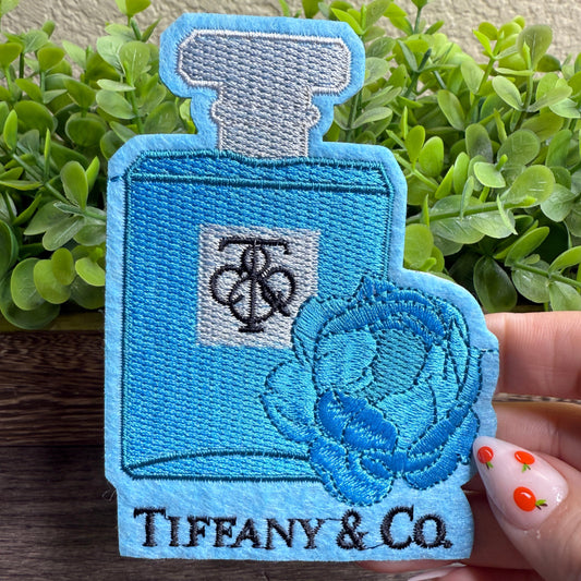 Blue Perfume Embroidered Small Patches
