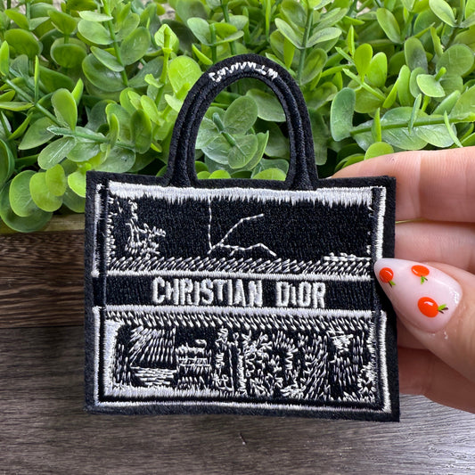 D Book Bag Embroidered Small Patches