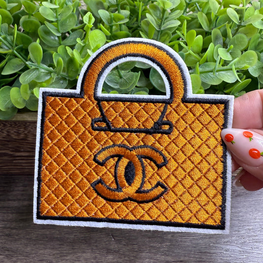 Brown Bag Embroidered Small Patches