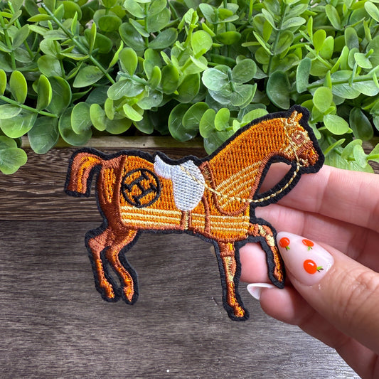 Fancy Horse Embroidered Small Patches