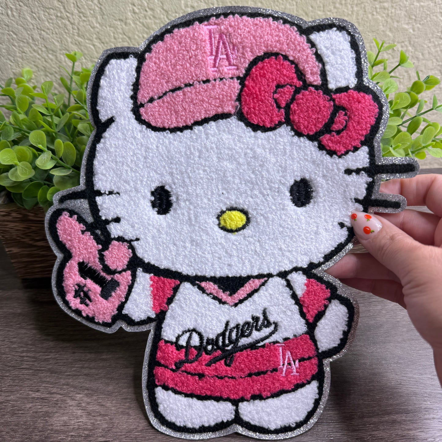 Pink HK Dod Chenille Patch