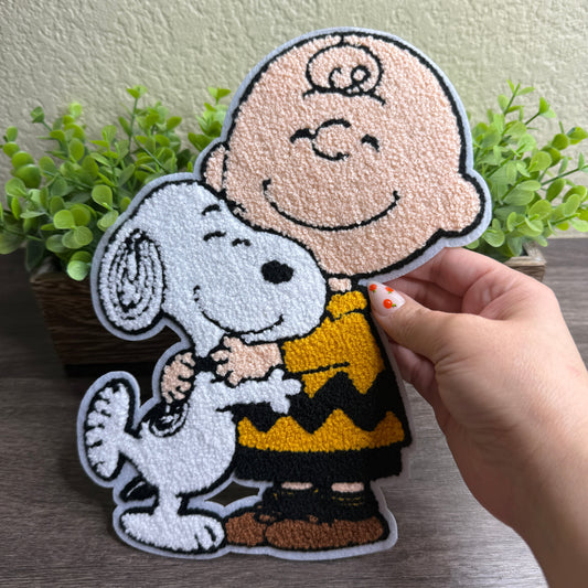 Dog and Boy Chenille Patch