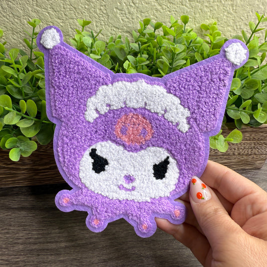 Kuro Bow Embroidered 6" Patches
