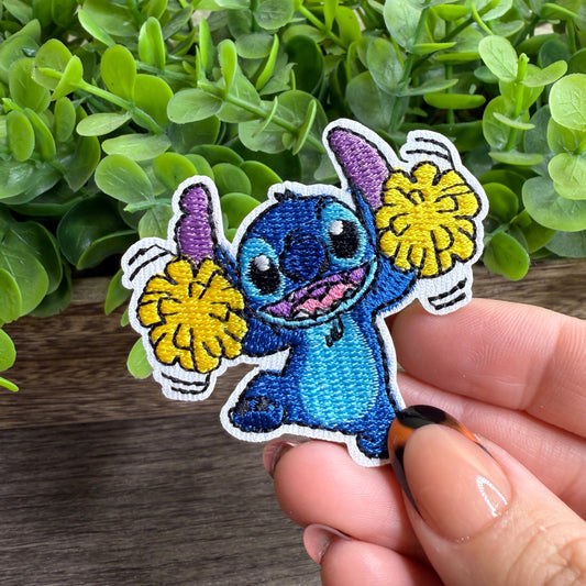 Alien Cheerleader Embroidered Small Patches
