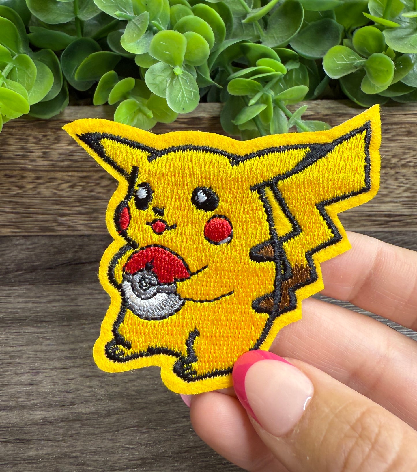 Pika and Ball Embroidered Small Patches