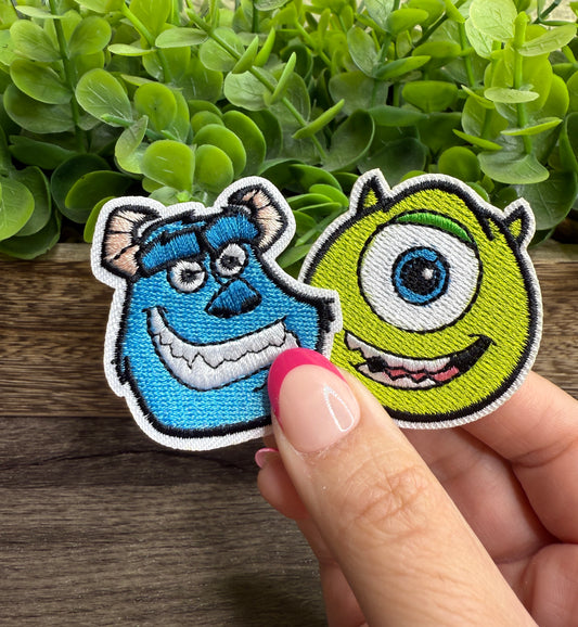 Monster Friends Embroidered Small Patches