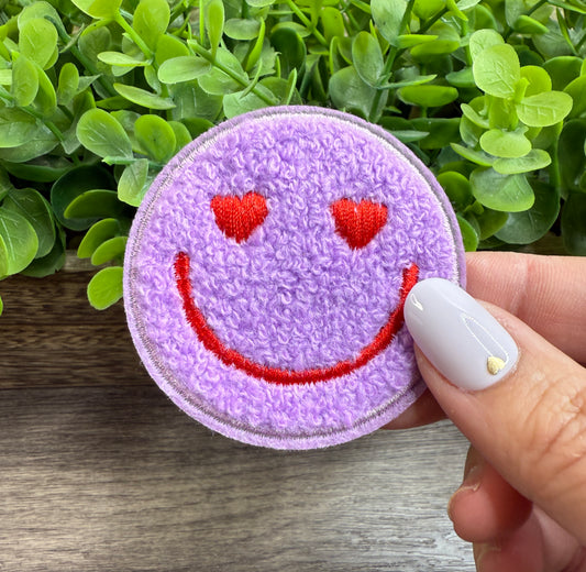 Purple Happy Small Patches