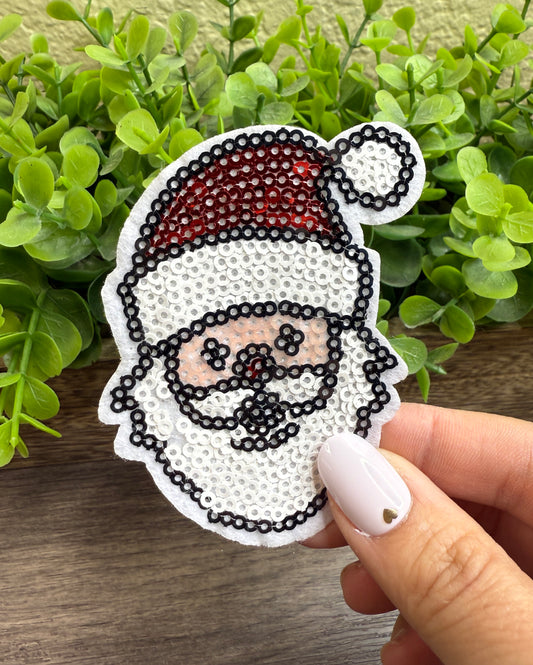 Sequin Santa Small Patches