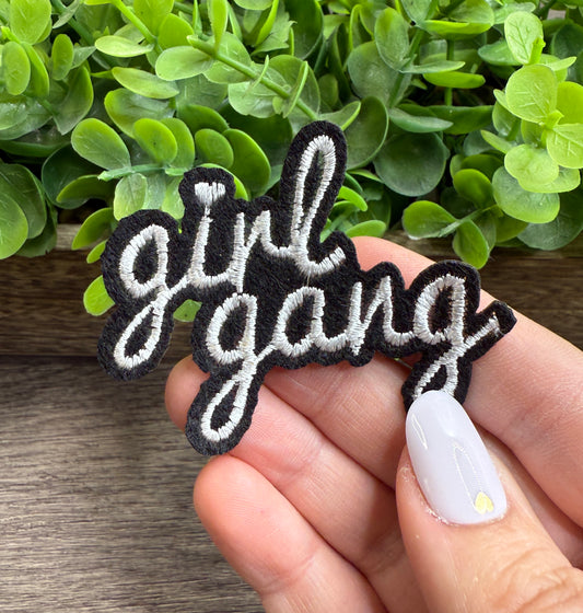 Girl Gang Embroidered Small Patches