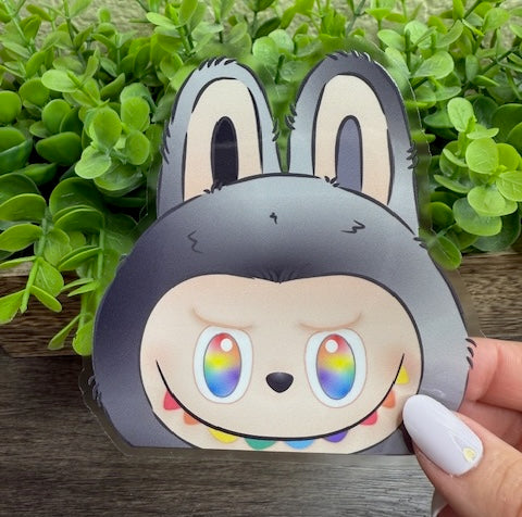 Peekaboo Monster MYSTERY Clear 4" Vinyl Sticker