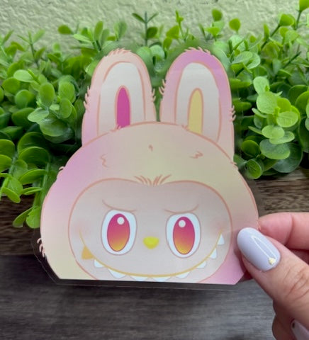 Peekaboo Monster LOYALTY Clear 4" Vinyl Sticker