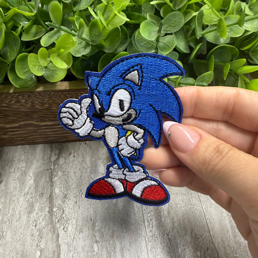 Blue Man Embroidered Small Patches