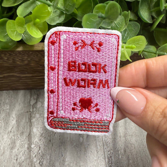 Book Work Embroidered Hat Patches