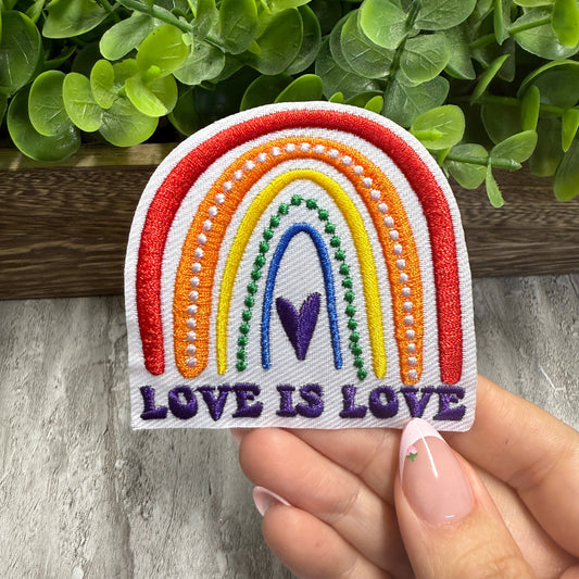 Love is Love Embroidered Small Patches