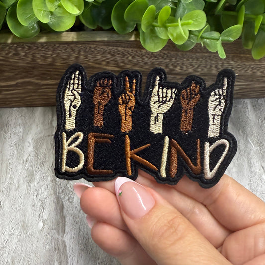 Be Kind Embroidered Small Patches