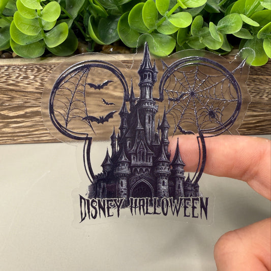 Magical Halloween Clear Vinyl Sticker 3"