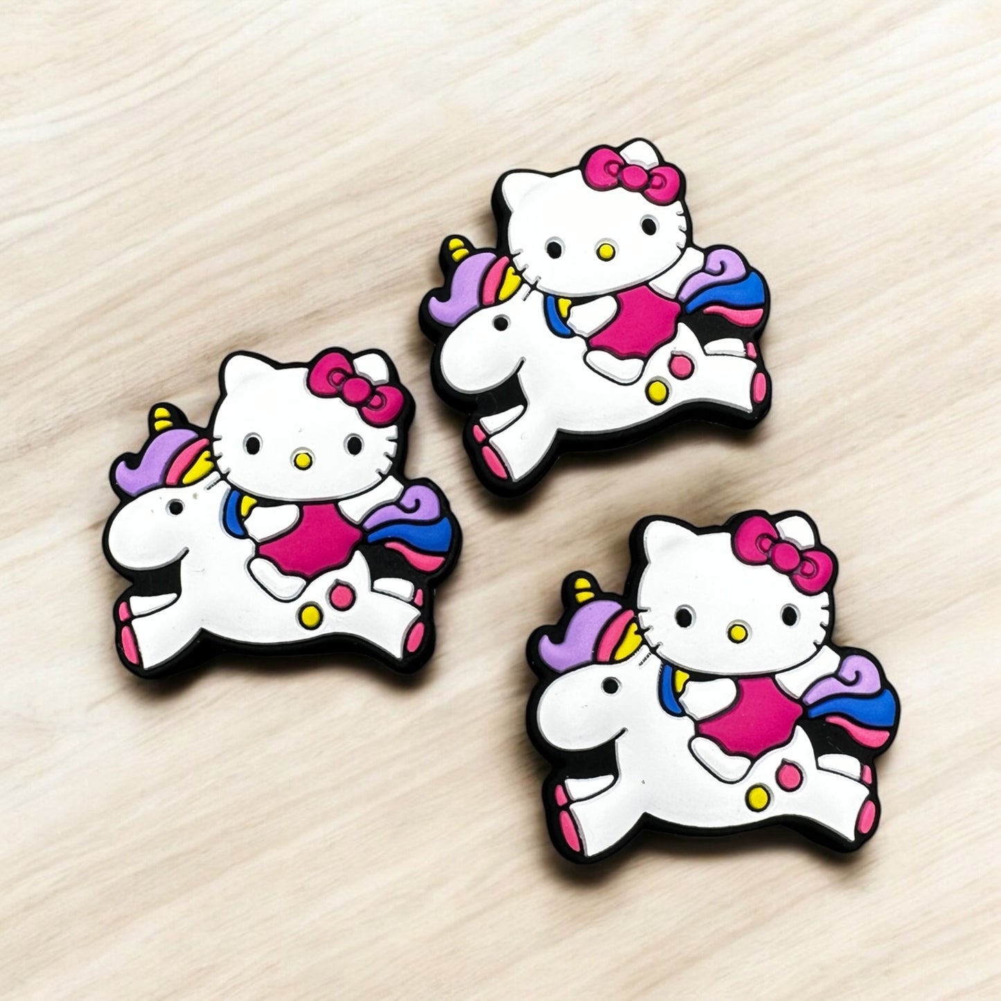 Kitty Unicorn Focal Bead- Set of 3