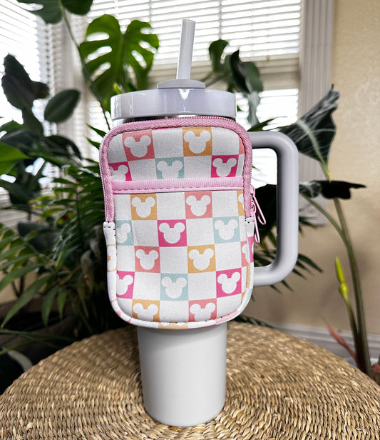 Checkered Mouse Tumbler Bag