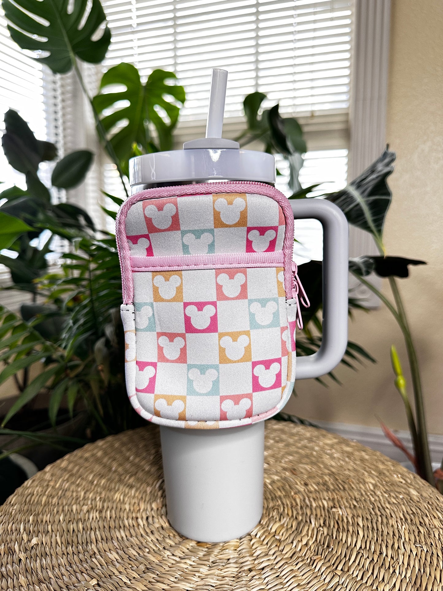 Checkered Mouse Tumbler Bag