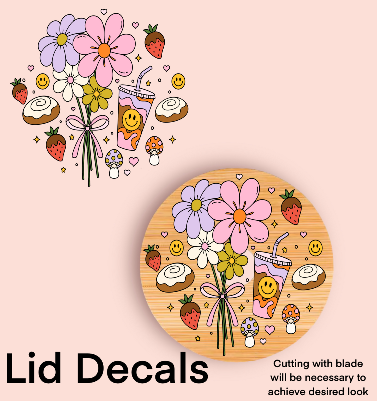 Floral Bouquet WRAP & LID UV