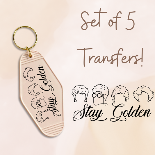 Stay Golden UV (MOTEL KEYCHAIN)