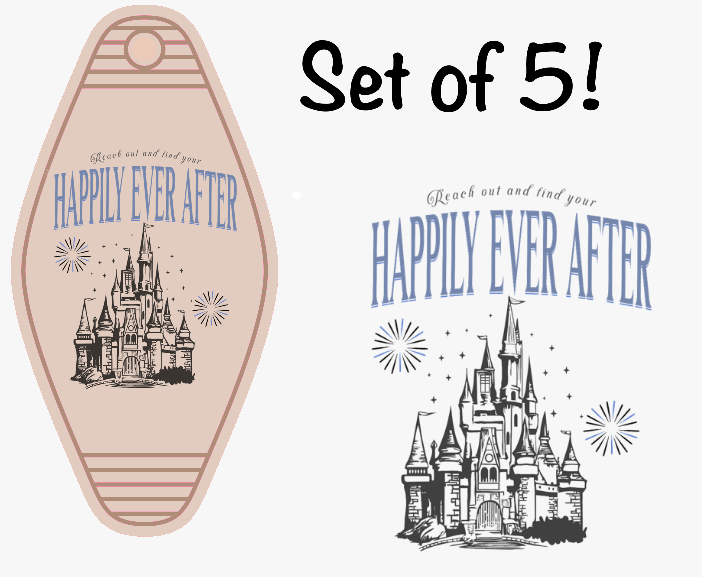 Happily Ever After UV DTF (MOTEL KEYCHAIN)