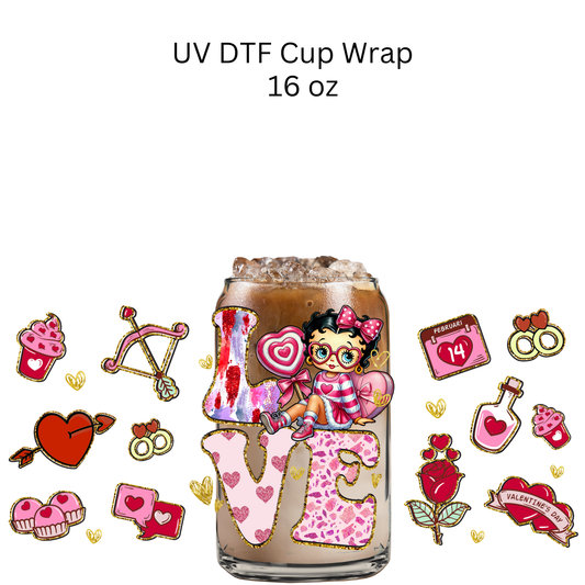 Betty Love UV DTF Cup Wrap
