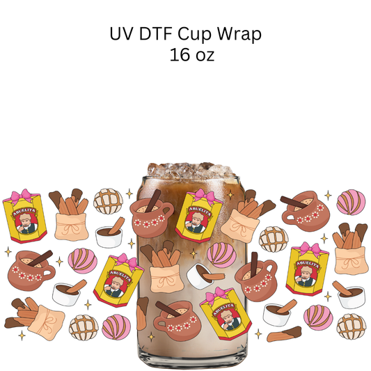 Chocolate Abu Season UV DTF Cup Wrap