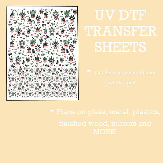 Ghost Plants UV DTF SHEET