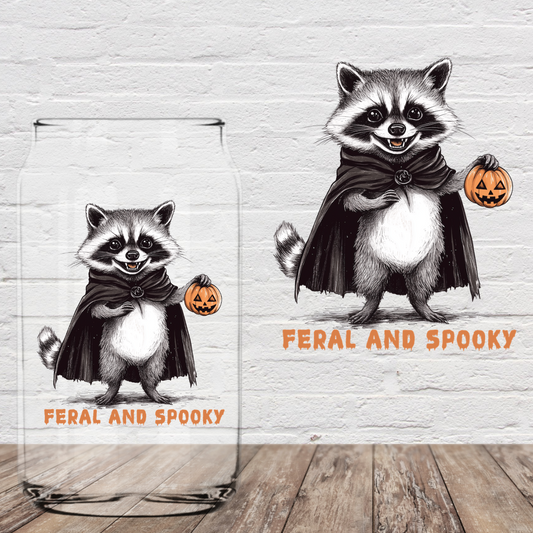 Feral and Spooky 4” UV DTF