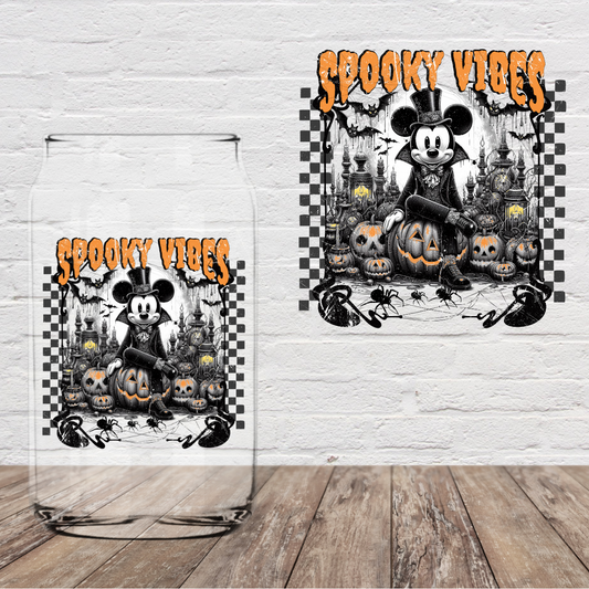 Mouse Spooky Vibes 4” UV DTF