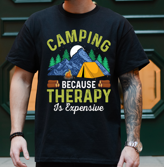 Camping Because Therapy is Expensive DTF