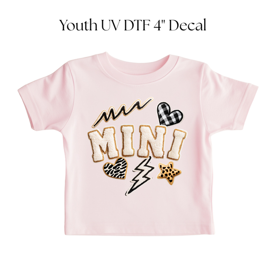 YOUTH Mini White Yarn DTF Transfer