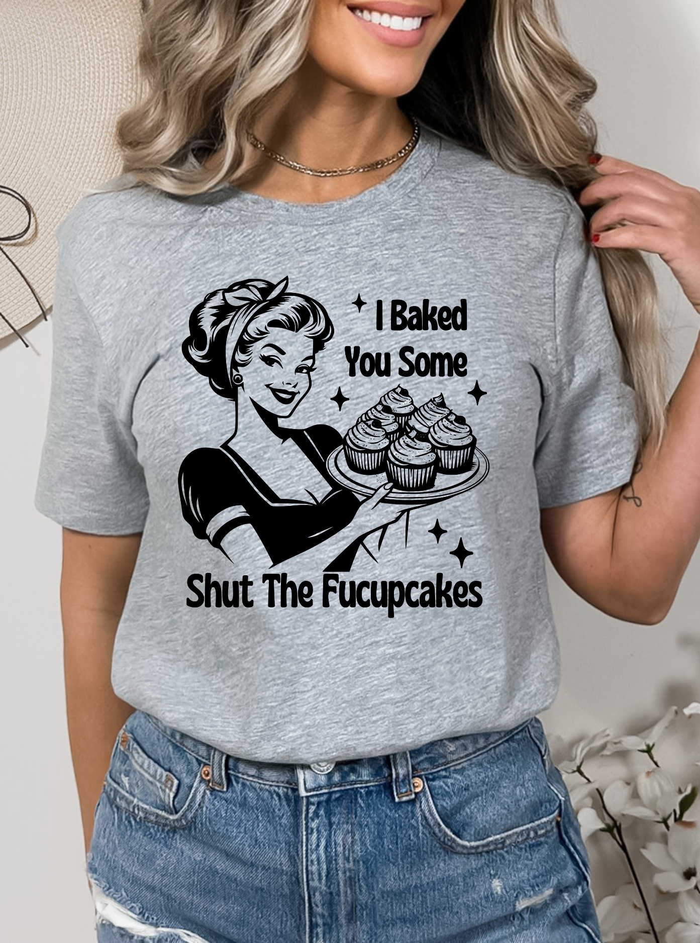 I Baked You Some Cupcakes Screen Print