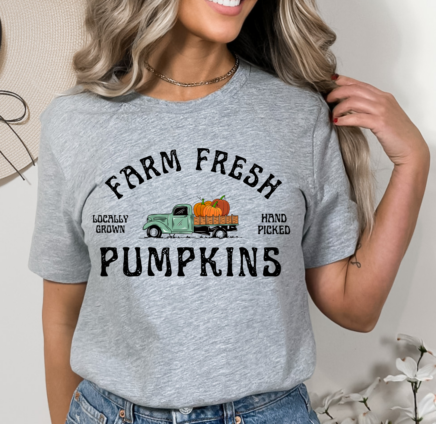 Farm Fresh Pumpkins Truck DTF Transfer