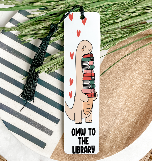 OMW To The Library UV DTF Bookmark DOUBLE SIDED