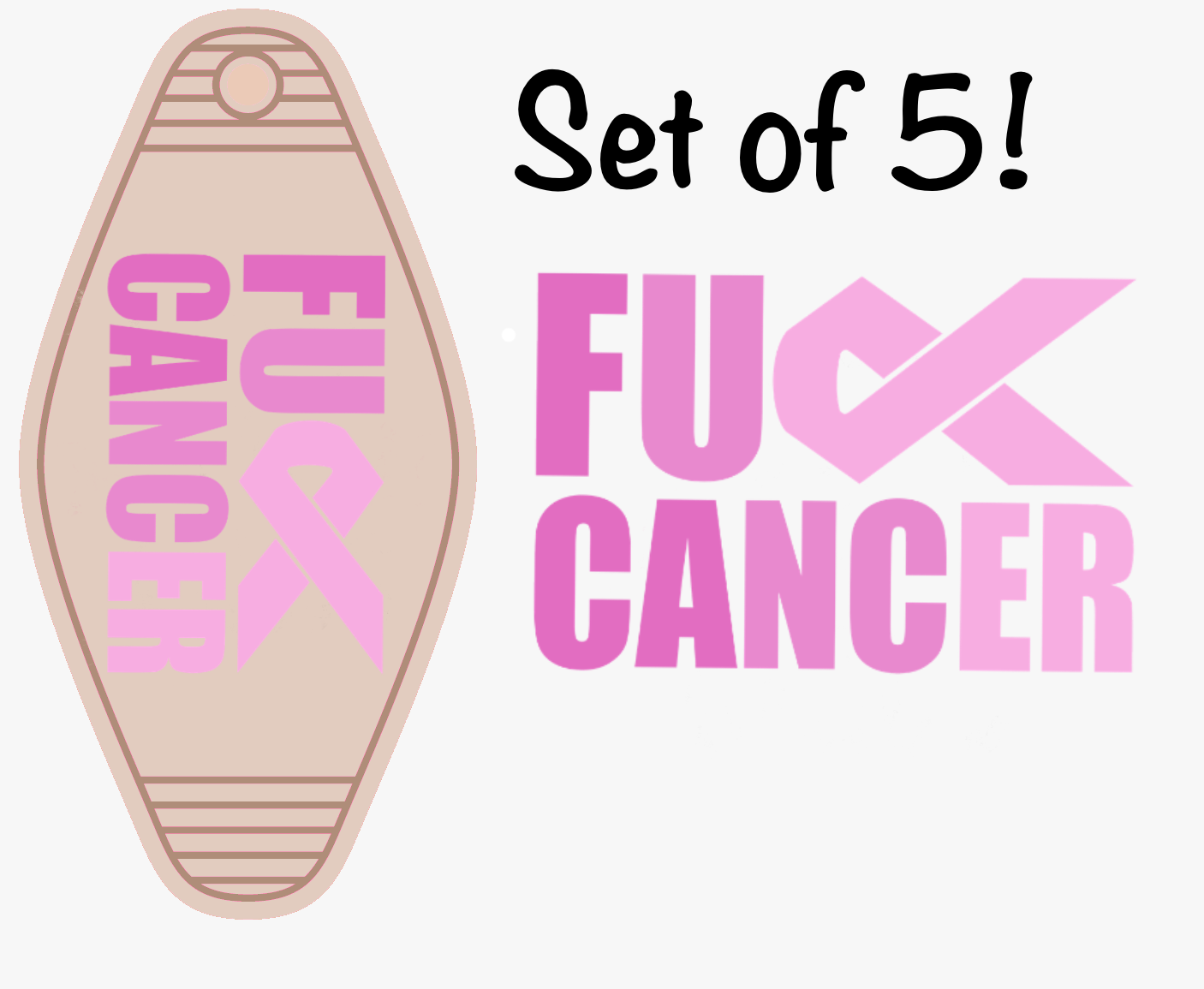F U Cancer UV (MOTEL KEYCHAIN)