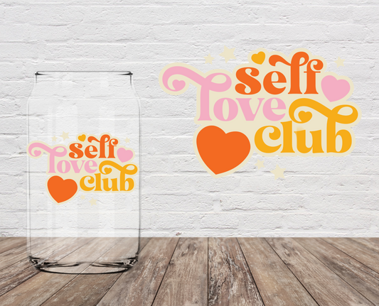 Self Love Club Heart  4" UV DTF
