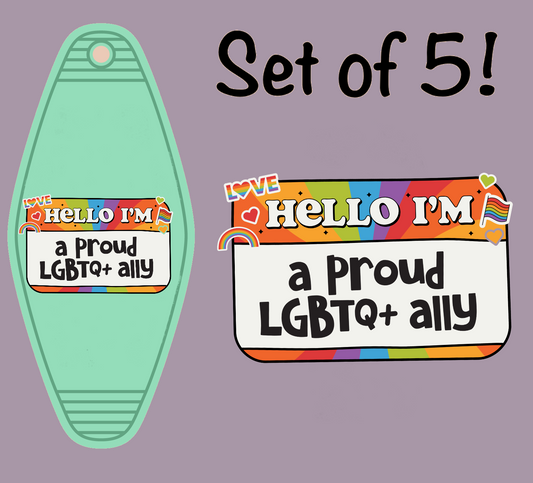 I Am Me UV (MOTEL KEYCHAIN)