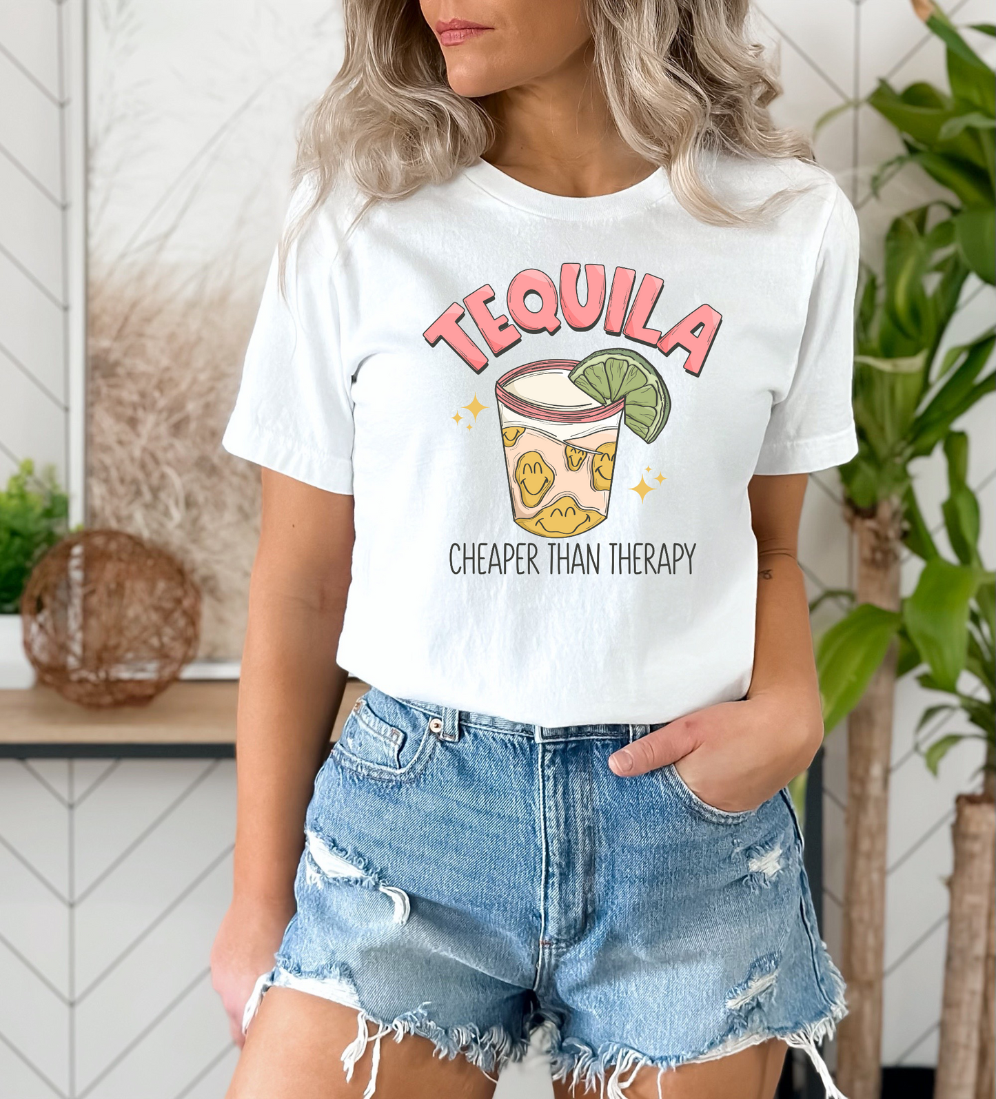 Tequila Cheaper Than Therapy DTF