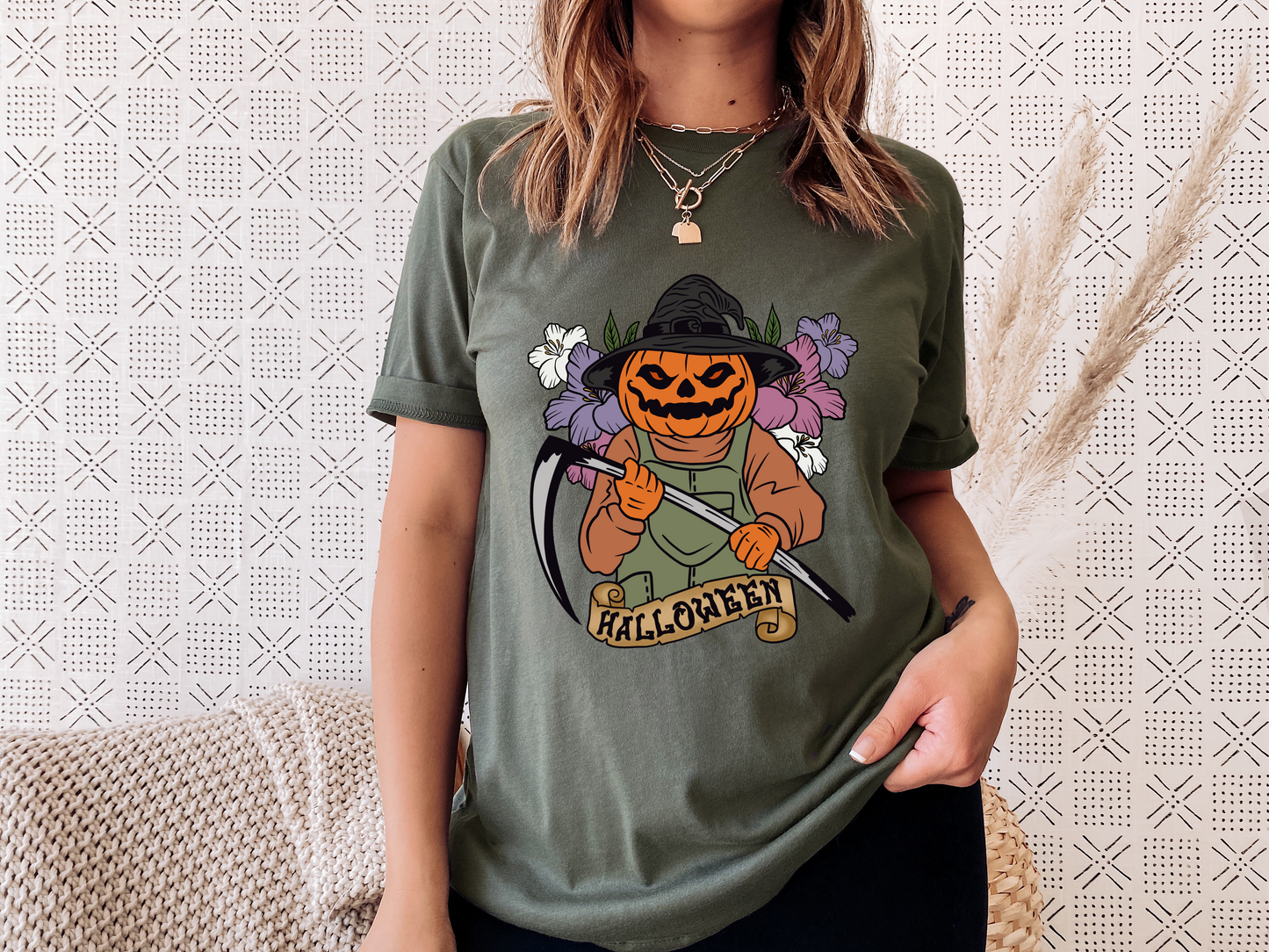 Halloween Pumpkin Head DTF