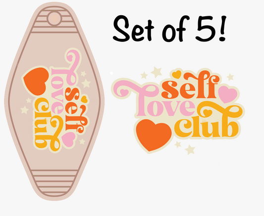 Self Love Club UV (MOTEL KEYCHAIN)